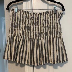 Universal Thread Black and Cream Striped Skirt